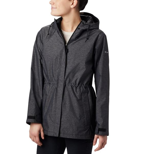 Columbia Norwalk Mountain Rain Jacket Black For Women's NZ74861 New Zealand